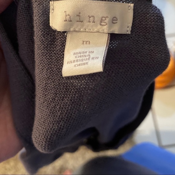 HINGE ladies long sleeved cardigan slate blue size m - Picture 3 of 3